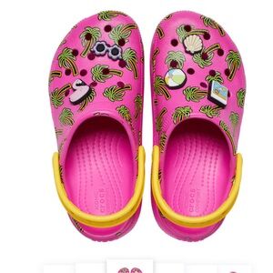 CROCS Cutie Crush Spring Break ClogK Pink Beach Junior Girls